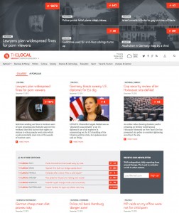 Screenshot von The Local Redesign